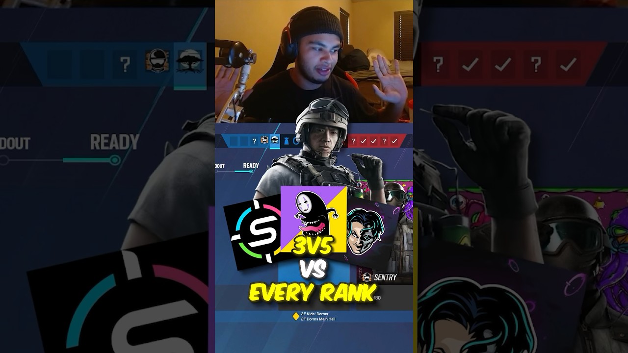 Can 3 YouTubers 3v5 EVERY Rank in R6?