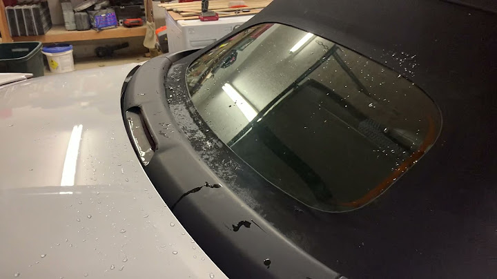 How to fix back window on toyota solara convertible