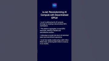 io.net: Revolutionizing AI Compute with Decentralized GPUs!