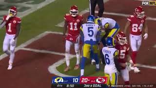 Patrick Mahomes Throws Interception to Nick Scott | Rams vs Chiefs