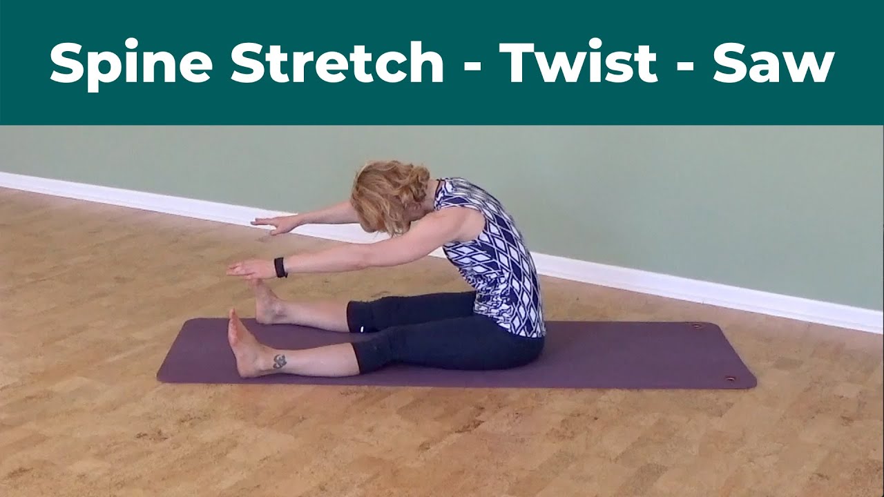 Spine Stretch Forward Twist Saw Tutorial YouTube