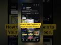 How to Add Captions to Your YouTube Shorts in 2025. #reels #viral #editbutton
