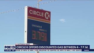 Circle K offers discounted gas between 4-7:00 p.m. Thursday | FOX 13 Seattle