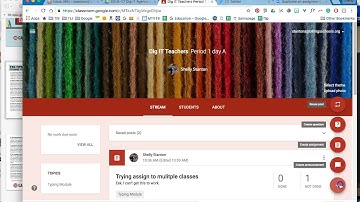 Google classroom-assign to multiple classes