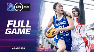 Maldives 🇲🇻 vs Philippines 🇵🇭 | Women Full Game | FIBA 3x3 Asia Cup 2024