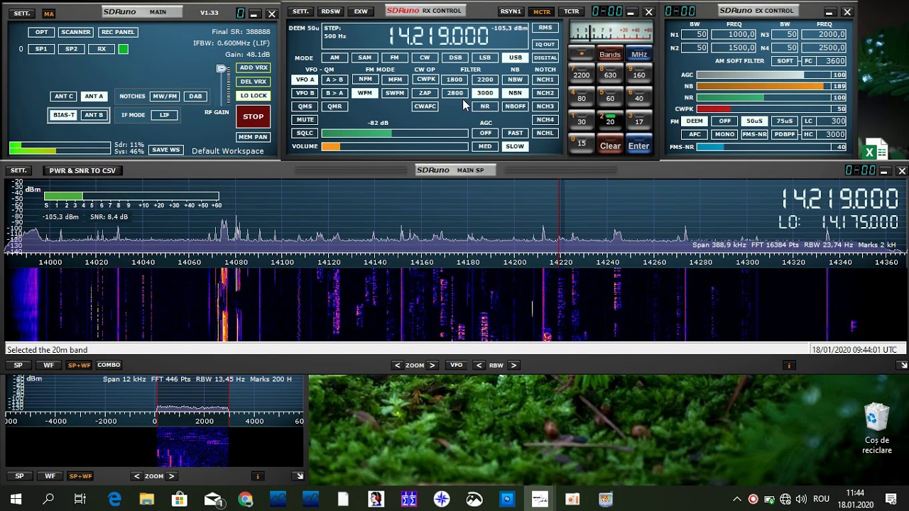 RSPdx / G5RV and Boni mini-whip antenna comparation