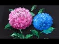 'Hydrangea' Acrylic Painting Technique for Beginners