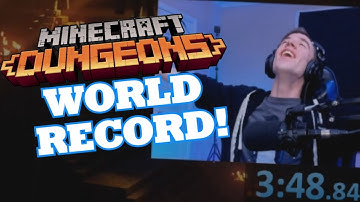 Minecraft Dungeons -  Obsidian Pinnacle Apoc VI 3:48 WORLD RECORD RUN!