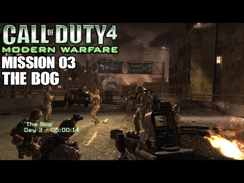 Call Of Duty 4 Modern Warfare Mission 3 The Bog Full Gameplay Walkthrought 