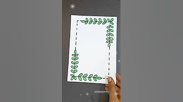 Very simple border designs|Easy project work design borders|Project work border design|Design border