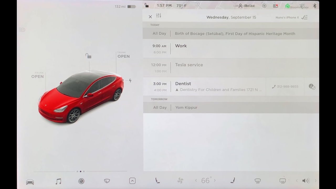 Tesla Calendar Integration & Tips YouTube