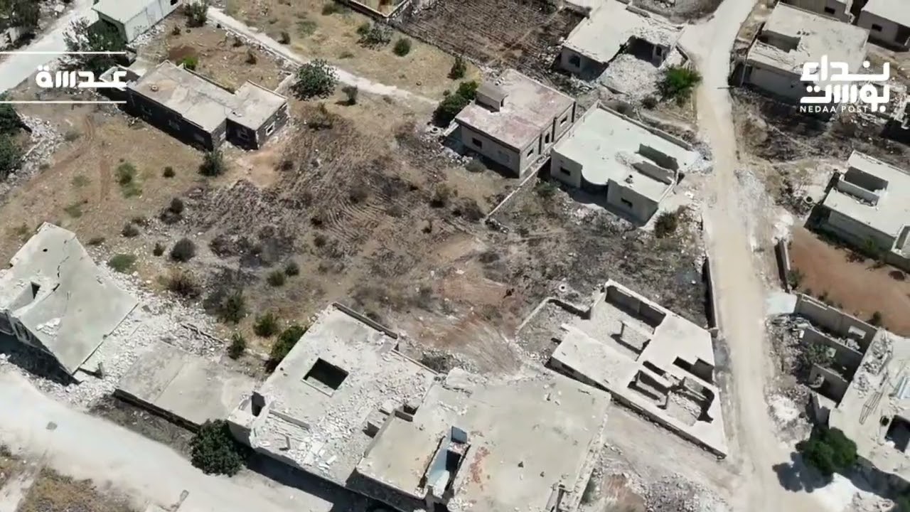 جولة جوية لكاميرا نداء بوست فوق بلدة حزارين جنوب إدلب