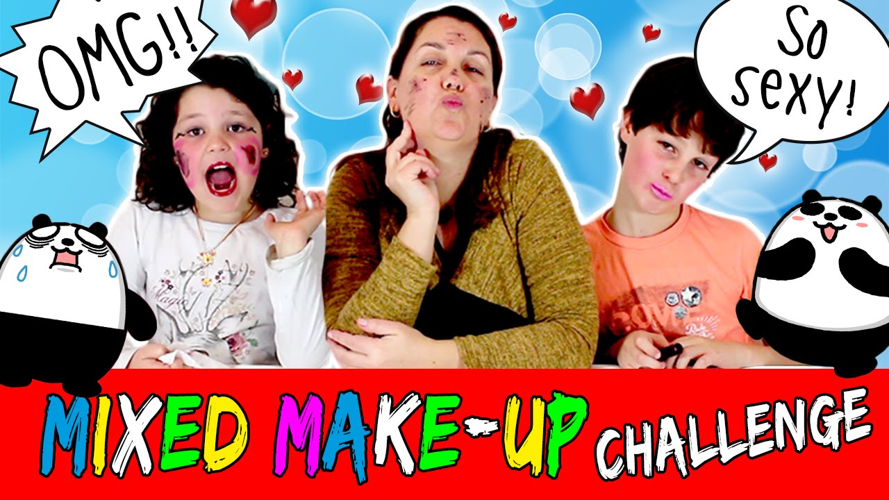 amenazar Aditivo Margaret Mitchell MIXED MAKE UP Challenge * RETO del maquillaje - YouTube