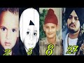 Sidhu Moose Wala (Singer) Body Transformation images From Childhood Youngest (Betwern 2 to 27 Years)