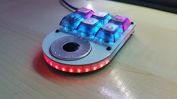 Custom 6 Key Mechanical Keypad with Rotary Encoder for Volume Control by Hayri