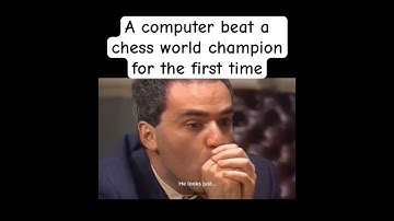 A computer beat a chess world champion for the first time