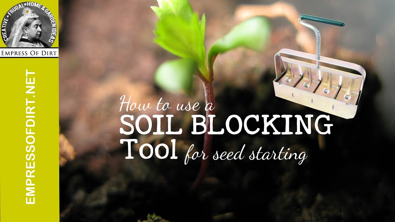 Seed Starting How To Use A Soil Blocker YouTube