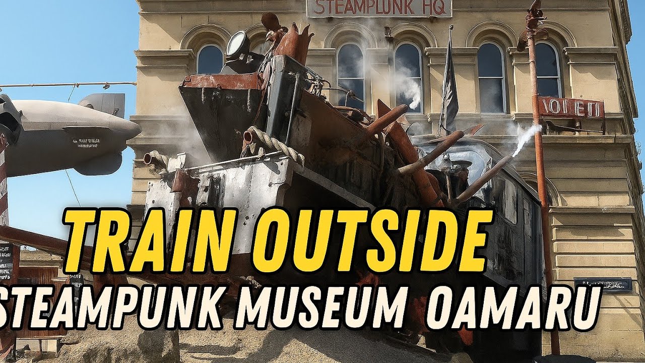 When Art Meets Engineering  The Steampunk Train of Oamaru 🚂”