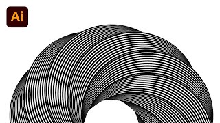 How To Draw Abstract Vortex with Adobe Illustrator Tutorial | Ahoo
