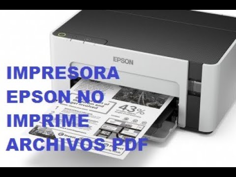 IMPRESORA EPSON no imprime archivos PDF - YouTube