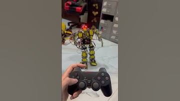 Controlling mini robot through Ps2 joystick #qatar #robotics #programming #inventions #qatar🇶🇦