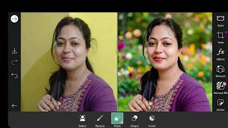 Restore Blurry Portrait Details: Change Photo Background in PicsArt Pro screenshot 4