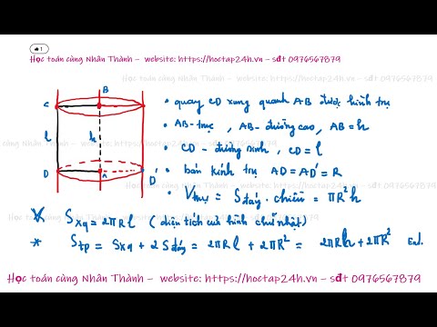 Video Khối trụ, hình trụ công thức tính thể tích, công thức... - youtube