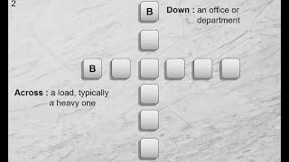 Six Letter Crossword puzzle - 01
