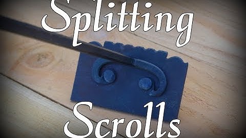 Splitting A Scroll // Blacksmithing Techniques for Forged Metal Scrolls
