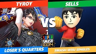 SSC 2019 SSB4 - AG Tyroy (Bayonetta) VS  Sells (Mii Brawler) Smash WiiU Loser's Quarters