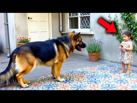Una Bambina Salvò Un Pastore Tedesco Rifiutato Al Mercato… La Reazione Del Cane Fece Piangere Tutti