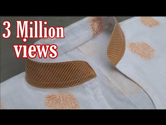 Cutting and stitching of stand collar||round collar||Full van neck Hindi. -  YouTube