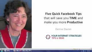 Five Quick Facebook Tips - Webinar Replay