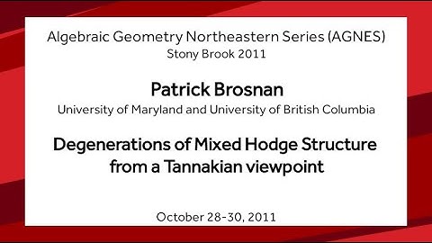 Degenerations of Mixed Hodge Structure from a Tannakian viewpoint - Patrick Brosnan