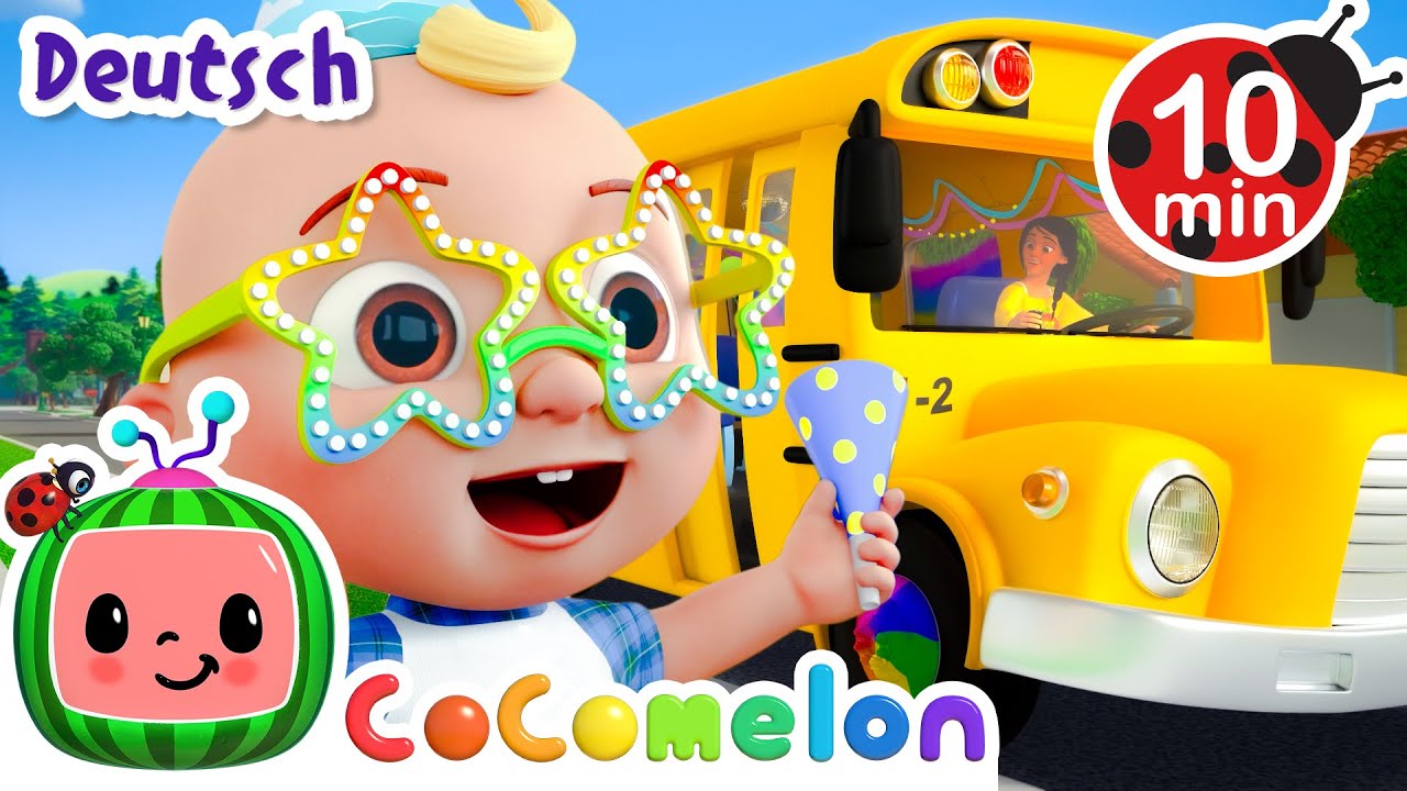 Die Räder vom Bus 🚌 CoComelon Deutsch | Cartoons und Kinderlieder