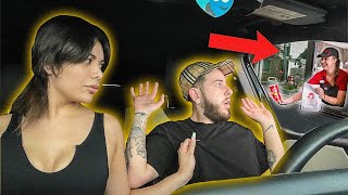 Flirting With Drive Thru Workers in Front of MY GF!!