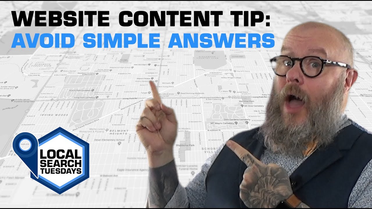 Website content tip: Avoid simple answers