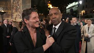 Gladiator Ii  Denzel Washington Et Pedro Pascal En Avant-Première Mondiale À Londres Screenslam