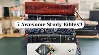 5 Awesome Study Bibles! Some of my favorite and most used Study Bibles!