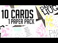 10 Card Ideas Using 1 Paper Pack! (Tons using just 1 die!)