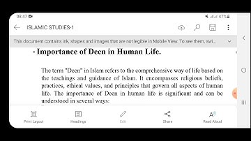 importance of deen in human life