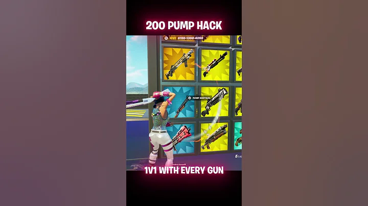 HOW TO GET THE BEST HACK IN 1V1 WITH EVERY GUN 🤓 #shorts