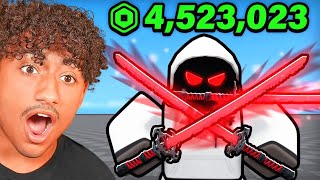 Spending $8,749,863 On The NEW TRIPLE DEVIL KATANA In Blade Ball