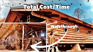 Tour Amazing Log Cabin Made From FREE Crooked Trees | FULL TOUR 1800 sq ft |
