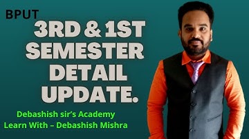 UPDATE FOR 3RD AND 1ST SEMESTER BPUT STUDENTS.