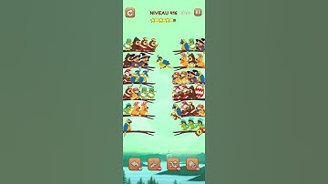 bird sort 2 color puzzle solution niveau 416 #games #gaming #puzzle #puzzlegame #androidgames
