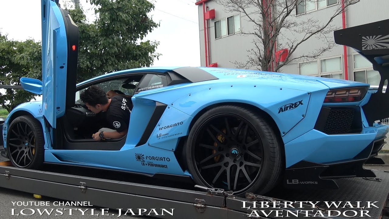 【シャコタン積載】Liberty Walk ランボルギーニ アベンタドール LP720-4 群馬自動車大学校 リバティーウォーク