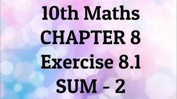 10th Maths-Chap 8-Statistics-Ex-8.1(Sum 2)