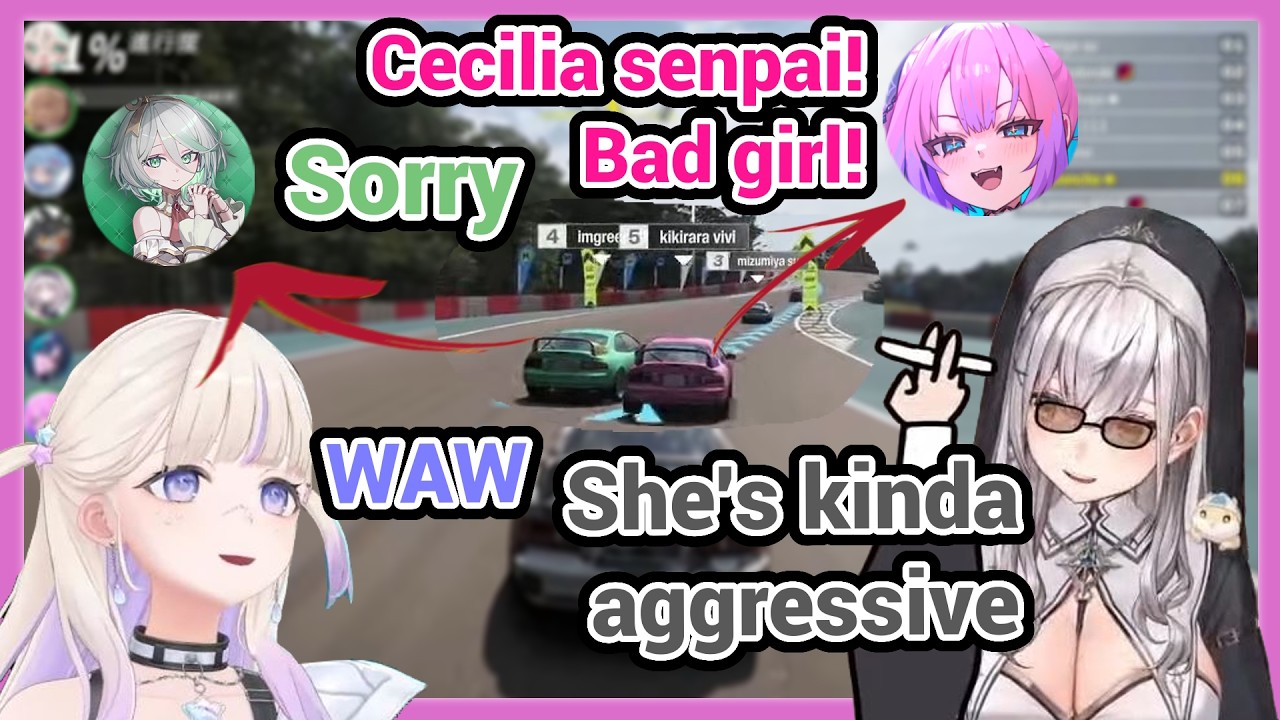 Vivi Tried to Griefed Cecilia Cuz Cecilia Hit Her but They're So Funny in Holo Forza Horizon Collab!