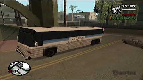 CJ driving a bus in GTA san andreas city | Public bus driver #busdriving #rockstargames #cj